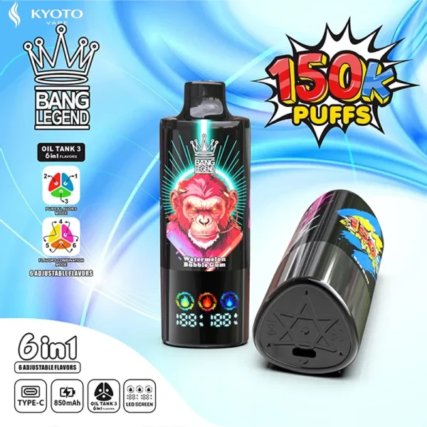 Bang Legend 150K 6 in 1 Red Bull Watermelon Bubble Gum Love 66